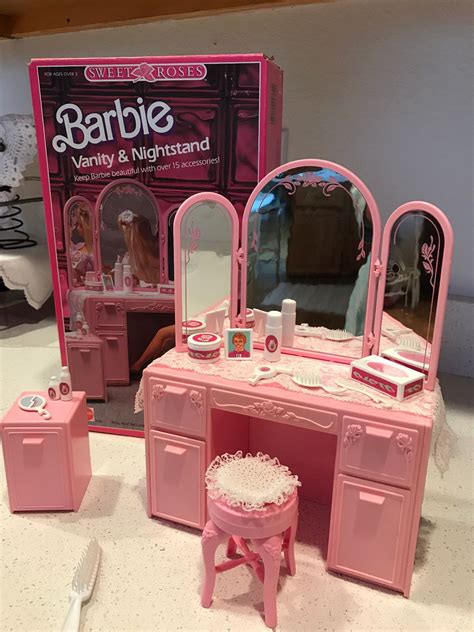 barbie doll vanity set|mattel barbie doll set.